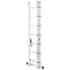 Hliníkový rebrík 3x7 priečok 4,25 m trojdielny HIGHER 6307