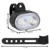 LED svetlá na bicykel SPRINGOS BA0082