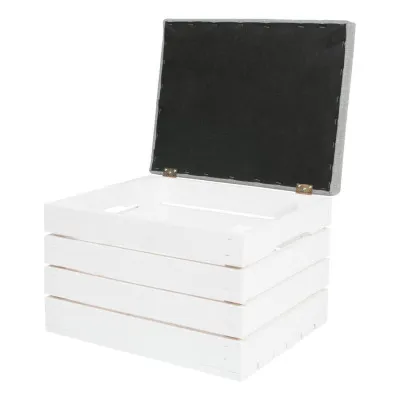 Taburet s úložným priestorom SPRINGOS DOMIO biely/béžový