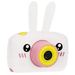 Detský digitálny fotoaparát 40Mpx 8GB SPRINGOS MINGO bielo-ružový