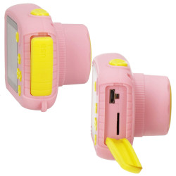 Detský digitálny fotoaparát 40Mpx 8GB SPRINGOS MINGO bielo-ružový