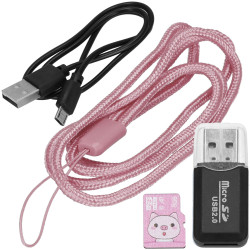 Detský digitálny fotoaparát 24Mpx 8GB SPRINGOS PEPPY ružový