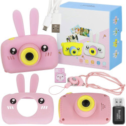 Detský digitálny fotoaparát 40Mpx 8GB SPRINGOS WINKO ružový