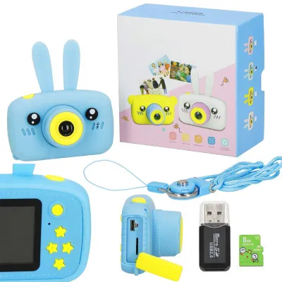 Detský digitálny fotoaparát 40Mpx 8GB SPRINGOS RAFFY modrý