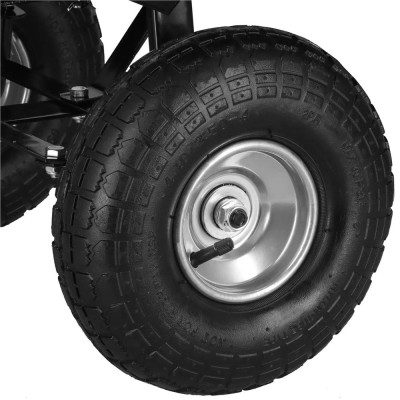 Záhradný vozík so sklopnou korbou 250 kg SPRINGOS GA0014 čierny