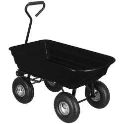 Záhradný vozík so sklopnou korbou 250 kg SPRINGOS GA0014 čierny