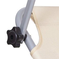 Záhradné polohovacie lehátko SPRINGOS POOL béžové