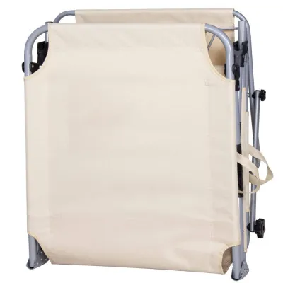 Záhradné polohovacie lehátko SPRINGOS POOL béžové