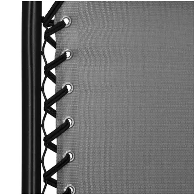 Záhradné polohovacie kreslo SPRINGOS ZERO GRAVITY šedé