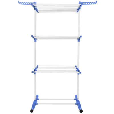 Vertikálny sušiak na bielizeň SPRINGOS MIXER bielo-modrý