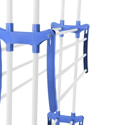 Vertikálny sušiak na bielizeň SPRINGOS MIXER bielo-modrý