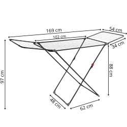 Sušiak na bielizeň SPRINGOS MYSTIC