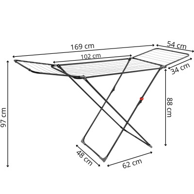 Sušiak na bielizeň SPRINGOS MYSTIC