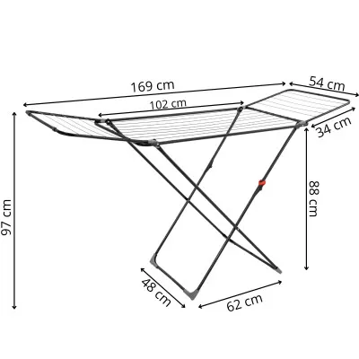 Sušiak na bielizeň SPRINGOS MYSTIC