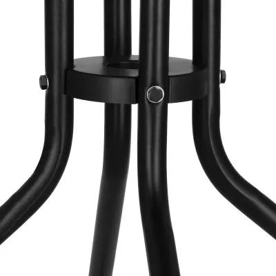 Záhradný stolík 60 cm SPRINGOS BISTRO BLACK čierny