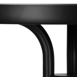 Záhradný stolík 60 cm SPRINGOS BISTRO BLACK čierny