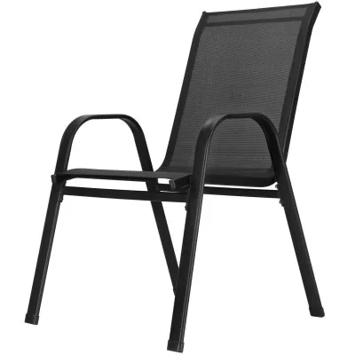 Záhradné kreslo SPRINGOS MONZA GF0103 čierne