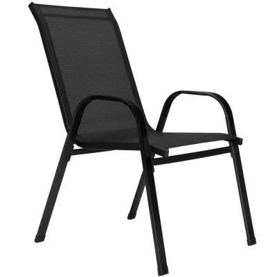 Záhradné kreslo SPRINGOS MONZA GF0103 čierne