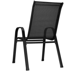 Záhradné kreslo SPRINGOS MONZA GF0103 čierne