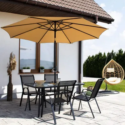 Záhradné kreslo SPRINGOS MONZA GF0103 čierne