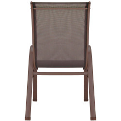 Set 2x Záhradné kreslo SPRINGOS MONZA GF0104 hnedé