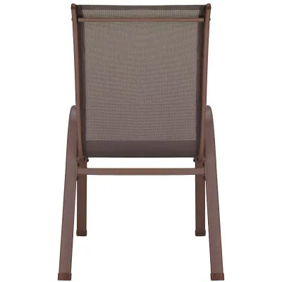 Set 2x Záhradné kreslo SPRINGOS MONZA GF0104 hnedé