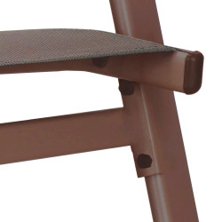 Set 2x Záhradné kreslo SPRINGOS MONZA GF0104 hnedé