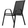 Set 2x Záhradné kreslo SPRINGOS MONZA GF0102 čierne