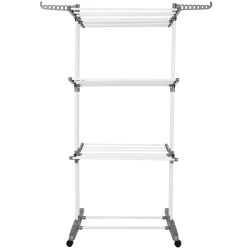 Vertikálny sušiak na bielizeň SPRINGOS MIXER bielo-sivý