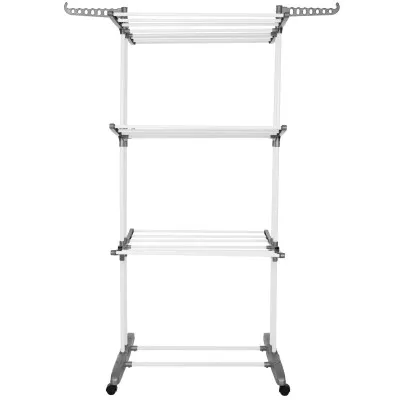 Vertikálny sušiak na bielizeň SPRINGOS MIXER bielo-sivý