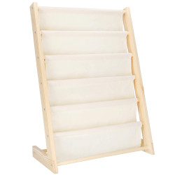 Detský stojan na knižky organizér SPRINGOS BC0001 prírodný