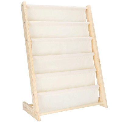 Detský stojan na knižky organizér SPRINGOS BC0001 prírodný