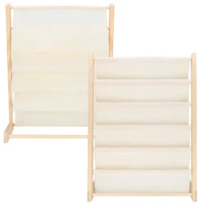 Detský stojan na knižky organizér SPRINGOS BC0001 prírodný