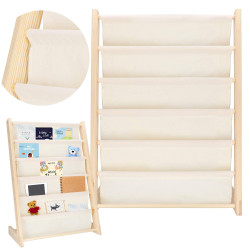 Detský stojan na knižky organizér SPRINGOS BC0001 prírodný