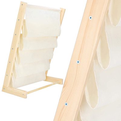 Detský stojan na knižky organizér SPRINGOS BC0001 prírodný