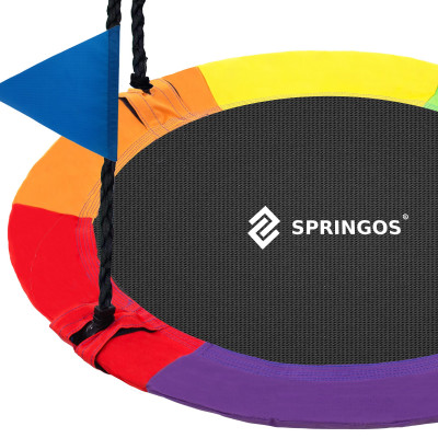 Záhradná hojdačka 110 cm SPRINGOS SN028 ČAPÍ HNIEZDO multicolor