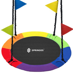 Záhradná hojdačka 110 cm SPRINGOS SN028 ČAPÍ HNIEZDO multicolor