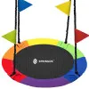 Záhradná hojdačka 110 cm SPRINGOS SN028 ČAPÍ HNIEZDO multicolor