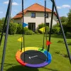 Záhradná hojdačka 110 cm SPRINGOS SN028 ČAPÍ HNIEZDO multicolor