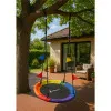 Záhradná hojdačka 110 cm SPRINGOS SN028 ČAPÍ HNIEZDO multicolor