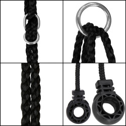 Záhradná hojdačka 110 cm SPRINGOS SN027 ČAPÍ HNIEZDO šedá