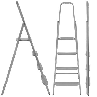 Oceľové schodíky 4 stupne SPRINGOS LD0097