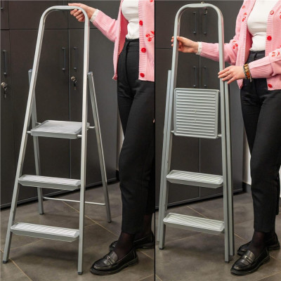 Oceľové schodíky 3 stupne SPRINGOS LD0098