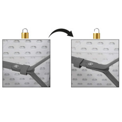 Záhradná lavica 183x30 cm SPRINGOS GF0094 biela