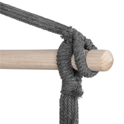 Závesné hojdacie kreslo 130x100 cm SPRINGOS BORGO IV šedé