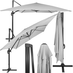 Záhradný slnečník 290x390 cm SPRINGOS GU0048 svetlo šedý