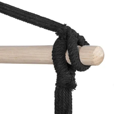 Závesné hojdacie kreslo 130x100 cm SPRINGOS BOGRO IV tmavo šedé