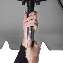 Záhradný slnečník 120x200 cm SPRINGOS GU0038 sivý