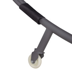 Dvojmiestne záhradné lehátko so strieškou SPRINGOS IBIZA čierne