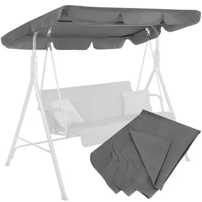 Strieška pre záhradné hojdačky 220x115 cm cm SPRINGOS GS0003R šedá